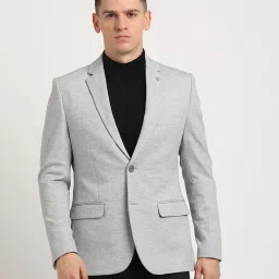 Men Self Design Single Breasted Casual Blazer-57