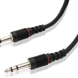 Kenware Black 6.35mm to 6.35mm Stereo Cable, 1/4 Inch Male TRS Speaker Amp Cable Jack (1.5 M) Phone Converter-11