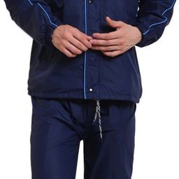 zacharias Solid, Striped Men Rain Suit-picture-9
