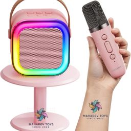 Toy Karaoke Microphone for Kids for Singing Portable Handheld Mic Speaker K12-image-36