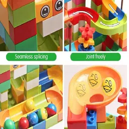 ADKD Kids Marble Run Race Track Building Blocks and Brick-29