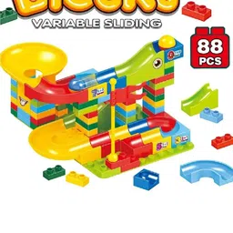 ADKD Kids BPA Free Marble Run Race Track Building Blocks image 3