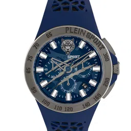PLEIN SPORT Men Textured Dial & Bracelet Style Straps Analogue Watch PSABA0223-18