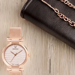 Swiss Eagle Women Dial & Stainless Steel Bracelet Style Straps Analogue Watch SE-9176-22A-image-46