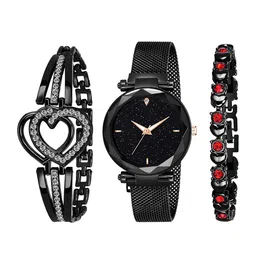 CERO Women Pack Of 3 Analogue Dial Magnet Watch With Gift Bracelet C-Com-B-65-3-Pcs-image-52