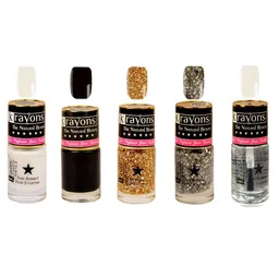 krayons Set of 5 The Natural Beauty Gel Based Long Lasting Nail Enamel - 6 ml Each-image-15