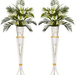 RA TOUCH Home Decor Corner Centerpiece Gift Item and use full matel stand | Iron Vase-image-18