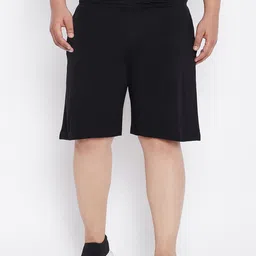 bigbanana Men Black Mid-Rise Regular Shorts-44