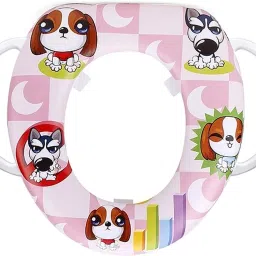 Potty Seat, Little Baby Cushioned Toilet Seat with Handle for Kids Soft Potty Seat-6
