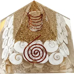 Gomti Orgone Pyramid Crystal for attracting Wealth Decorative Showpiece - 7 cm-picture-30