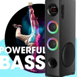 liluns Y67G Bluetooth Speaker With LED ,USB & FM Music System Home theater 100 W Bluetooth Tower Speaker-image-91