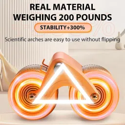 obixo 2023 New Ab roller Wheel, Automatic Rebound 2 In 1 For Abs Workout Ab Exerciser Ab Exerciser image 4