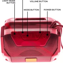 Techobucks Best Quality Wireless Super Bass Splashproof with colour changing LED Lights 10 W Bluetooth Laptop/Desktop Speaker image 2