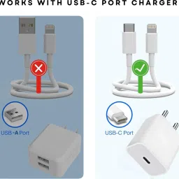 RoarX Lightning Cable 3 A 1 m PVC W PD Fast Charging Type C to Lightning Cable Compatible for iPhone 11, X, XR, 12, 12 Pro, 12 mini, 13 , 13 Pro, 13 Pro Max, 14, 14 plus, 14 pro, 14 pro max fast charging for apple data cable c type image 4