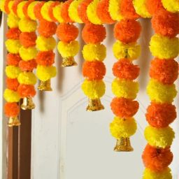 Marigold Toran , Door Bandarwal,Pooja room main Gate Toran-17