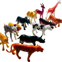 Mini Jungle Safari 12 pc Animal Toys Set – Let the Wild Adventure Begin-9