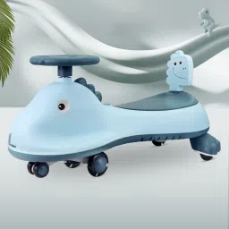 Iya Iya Dino Swing Car for Baby with LED Wheels and In-Built Music Rideons & Wagons Battery Operated Ride On-65