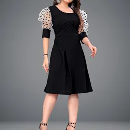 deklook Women Bodycon Black Below Knee Dress-picture-14