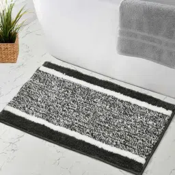 maa home concept Dark Grey Solid Microfiber 16X24 Inches Anti Skid Door Mats-picture-38