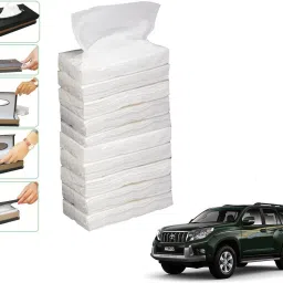 10 SET REFILLER WITH 100 PULLS (200 SHEETS) FOR TOYOTA LAND CRUISER PRADO Vehicle Tissue Dispenser-image-79