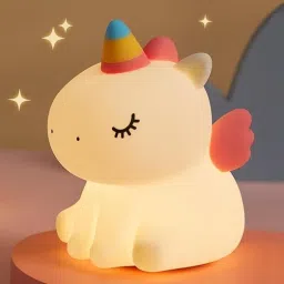 Unicorn Toys Night Light for Kids Night Lamp Silicone Toddler Rechargeable for Table Lamp-image-15