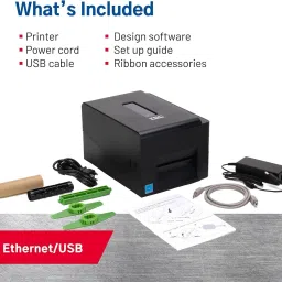 TSC TE 210 Barcode & Label Printer Thermal Printer with USB/Ethernet Connectivity Single Function Monochrome Thermal Transfer Printer image 3