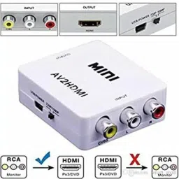 AV to HDMI Video Audio Adapter VHS VCR Camera DVD, Support PAL/NTSC 1080 W AV Control Amplifier-11