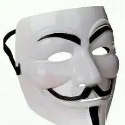 White Vendetta Comic Face Anonymous Hacker (BS-8) Party Mask-12