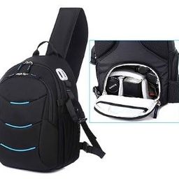 generic Multi-Function Camera Shoulder Backpack Bag Water Resistant Dustproof Lens Accessories Carry Case Zipper Mesh Pockets Safe and Comfortable image 5