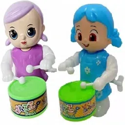 Key-Operated Cute Drummer Toy Toddler Kids. Birthday Gift, Birthday Return Gift. Rattle-24