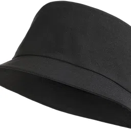 poshing Unisex plain cotton foldable beach hat bucket hat for women-image-8