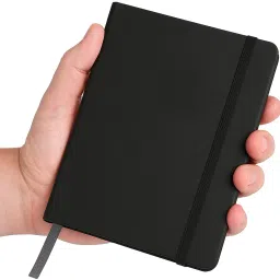 A6 Hard Bound Diary Size 6 x 4.2 inches Notebook Diary with Elastic Lock A5 Diary Ruled 160 Pages-0