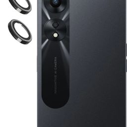 ZYXO Back Camera Lens Ring Guard Protector for OPPO A78 5G [Black Metal Alloy Camera Ring with 9H Glass] Set of 1-image-93