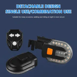 amicivision Wireless Tail Light for Bicycle, 38 LED Rechargeable Lights with Remote Control LED Rear Break Light image 5