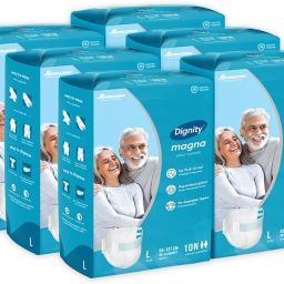 Magna Adult Diapers, Large, Waist Size 38" - 54", 10 Pcs/Pack (Pack of 6), 60 Pcs Adult Diapers - L-image-57