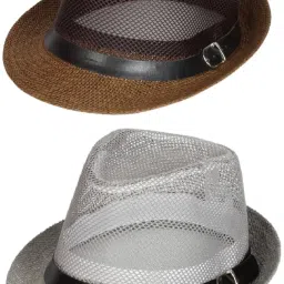ZACHARIAS Fedora Cowboy Breathable Mesh Net Hat Cap Free Size-66