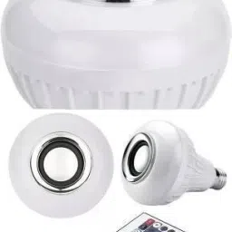 NEELTREDE Led Bulb With Bluetooth Speaker Music Light Bulb B22 LED White + RGB Light 10 W Bluetooth Party Speaker image 2