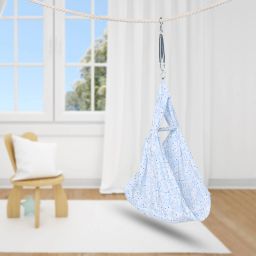 Shower Baby Swing Cradle With Mosquito Net , Pillow And Spring.-image-39