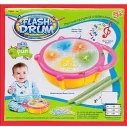 Musical 3D Flash Drum Toy for Kids Drum with Light Up Educational Toy Rattle-image-41