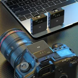 HRYFiNE F11 Dual Wireless Mic for Youtuber,vlogging,recording Camera Microphone image 5
