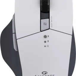 AMKETTE Hush Pro Epic M Rechargeable Multi-Device Wireless Ambidextrous Optical Mouse with Bluetooth-4