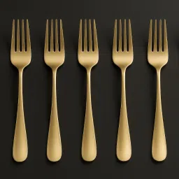 GOLDEN STEEL SPOON Stainless Steel Salad Spoon Set-image-57