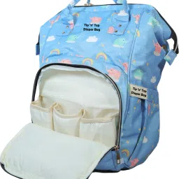 Premium Travelling Backapck Baby Diaper BagTinybloom2034 Insulated Bootle Pockets Diaper Organiser Bag-image-9