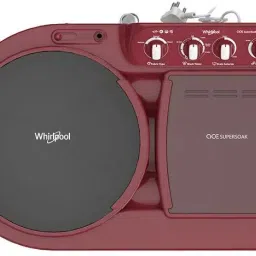 whirlpool 8 kg Semi Automatic Top Load Red image 3