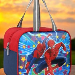 Premium Trendy SPIDERMAN Tiffin Bag 9x10x6 inch For School Office Picnic Waterproof Lunch Bag-image-69