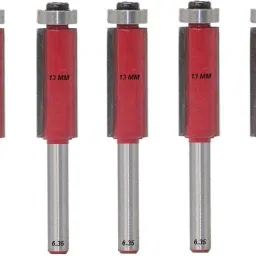 6.35MM-SHANK ( Dia.13 MM) FLUSH TRIM ROUTER-TRIMMER Bits 6.35-TS6 Rotary Bit Set-19