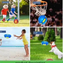 neelam enterprises Flying Saucer, Interactive Saucer Toy, Pet Training Toy with Light image 4