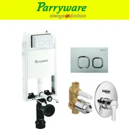 Half Frame Concealed Cistern, with divater body upper cleart set of 1 pic 070 Dual Flush Tank-image-89