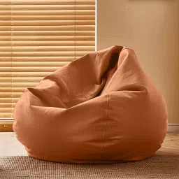 XXXL CloudBean Bean Bag Sofa , Tan-Brown Teardrop Bean BagWith Bean Filling-38