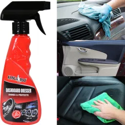 kangaroo Car Shampoo 300 ml, Dashboard Dresser Polish 300 ml, With 1 Foam Applicator Combo image 4